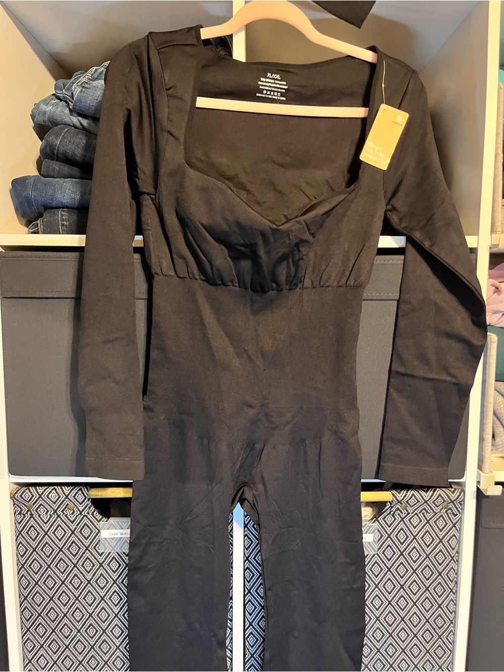 Long Sleeve Black Jumpsuit - Popilush